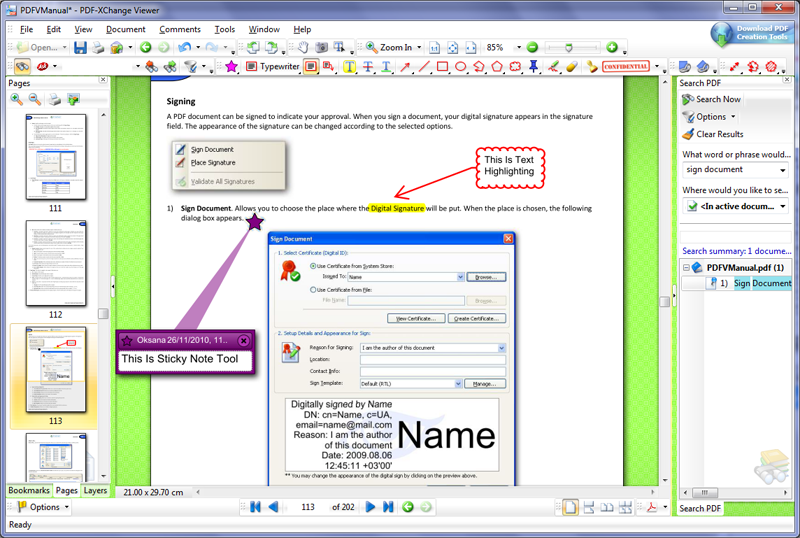 Screenshot for PDF-XChange Viewer 2.5.206