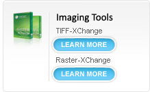 Imaging Tools - TIFF-XChange - Raster-XChange, Image Conversion Software, convert from any windows based application to 1 of 15 image formats.