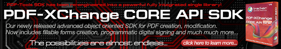 PDF-XChange Core API SDK Now Available