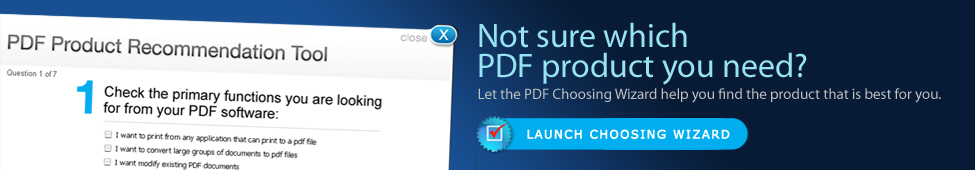 PDF Choosing Wizard