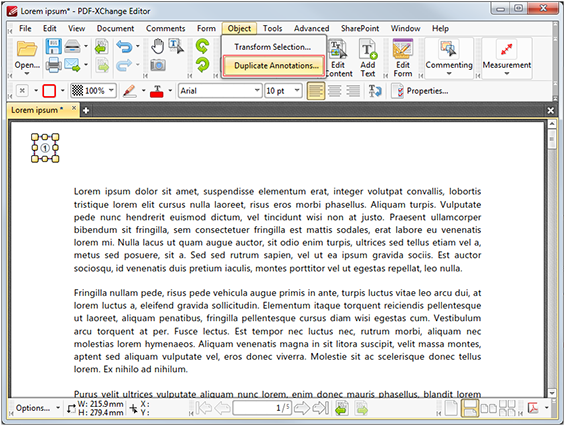 how to delete page in pdf xchange editor