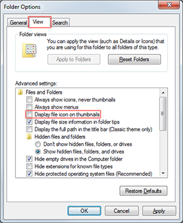 foxit reader thumbnail preview disable