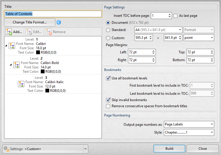 tracker software products knowledge base create a table of standard bookmark size