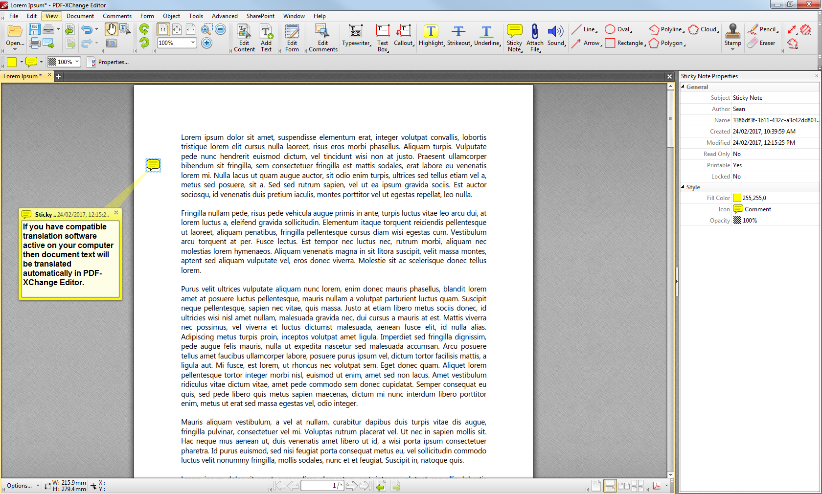 Tracker Software Products :: PDF-XChange Editor