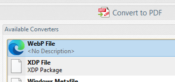 Open and Convert WebP Format Images to PDF Open and Convert WebP Format Images to PDF