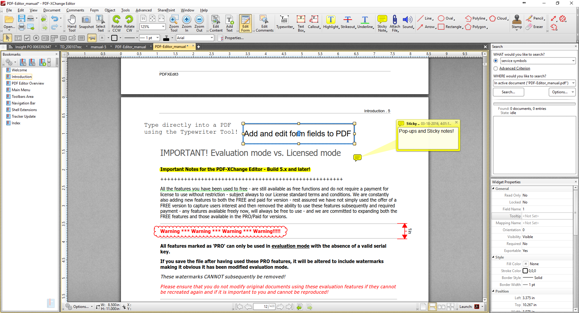 tracker software pdf xchange editor
